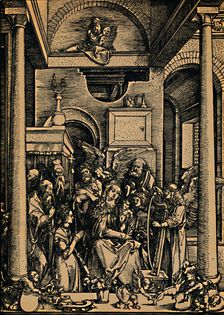 Die Verehrung der Maria ('The Veneration of Mary'), 1504. Creator: Albrecht Durer