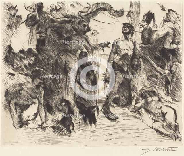 Die Versuchung des heiligen Antonius (The Temptation of Saint Anthony), 1919. Creator: Lovis Corinth.