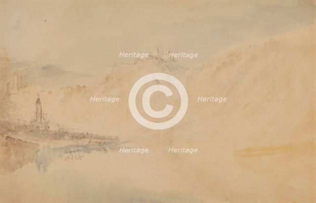 Dieblich on the Mosel, 1839. Creator: JMW Turner.