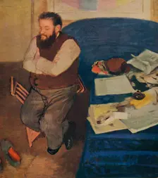 Diego Martelli 1879. Artist: Edgar Degas