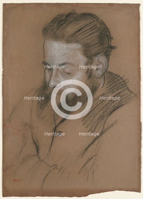Diego Martelli, 1879. Creator: Edgar Degas (French, 1834-1917).
