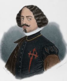 Diego Velázquez, (Diego Rodríguez de Silva y Velázquez), (1599-1660), Spanish Baroque painter, 1867. Creator: Eusebio de Letre
