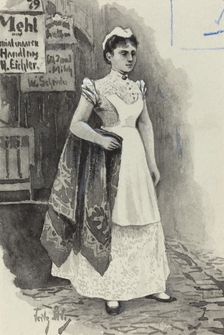 Dienstmadchen, 1893. Creator: Fritz Stoltenberg