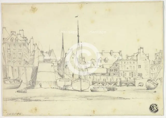 Dieppe, c. 1850. Creator: Edward William Cooke.