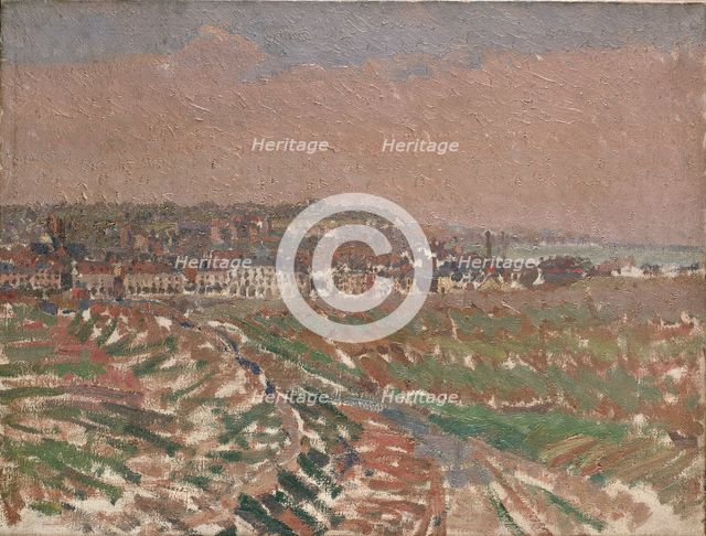 Dieppe from the West, 1910-1911. Artist: Harold Gilman.