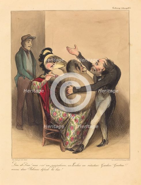 Dieu de Dieu! mais c'est un pppolisson..., 1836. Creator: Honore Daumier.