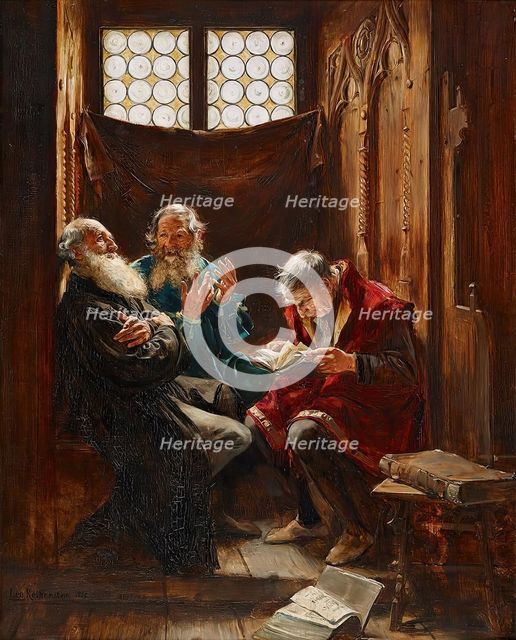 Differences of opinion, 1885. Creator: Leo Reiffenstein.