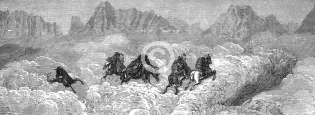 'Difficulties of the road; An Icelanders Notes on Iceland', 1875. Creator: Unknown.