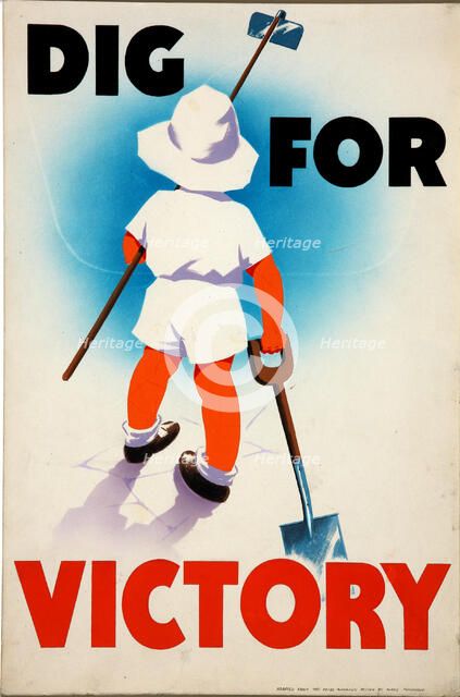 'Dig for Victory', World War II poster, c1939-c1945. Creator: Mary Tunbridge.