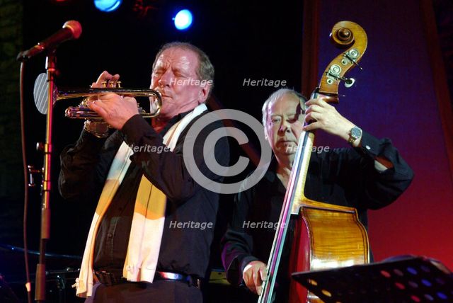 Digby Fairweather and Len Skeat, Brecon Jazz Festival, Powys, Wales. Artist: Brian O'Connor