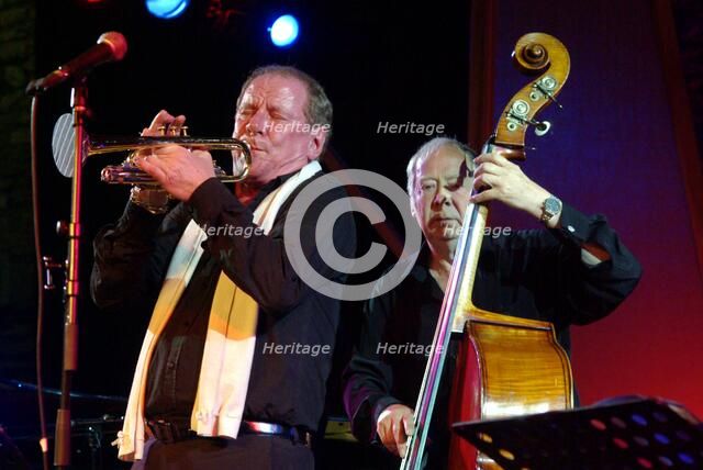 Digby Fairweather and Len Skeat, Brecon Jazz Festival, Powys, Wales. Artist: Brian O'Connor