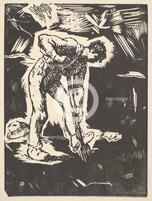 Digger, 1863. Creator: Jean Francois Millet.