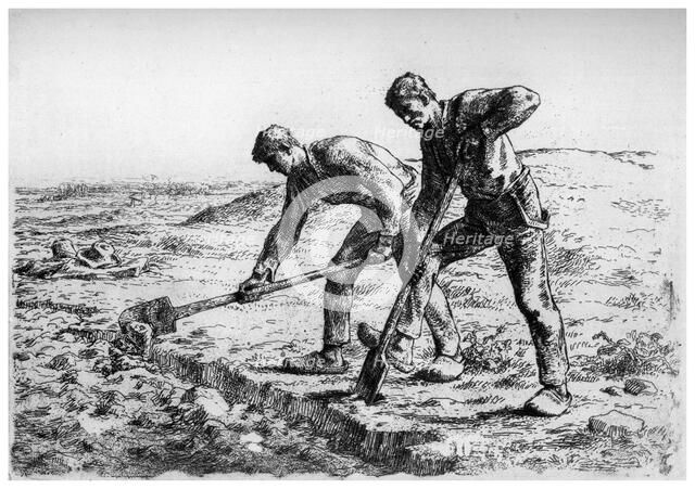 'Diggers', c1835-1875 (1924). Artist: Jean Francois Millet
