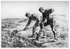 Diggers c1835-1875 (1924). Artist: Jean Francois Millet