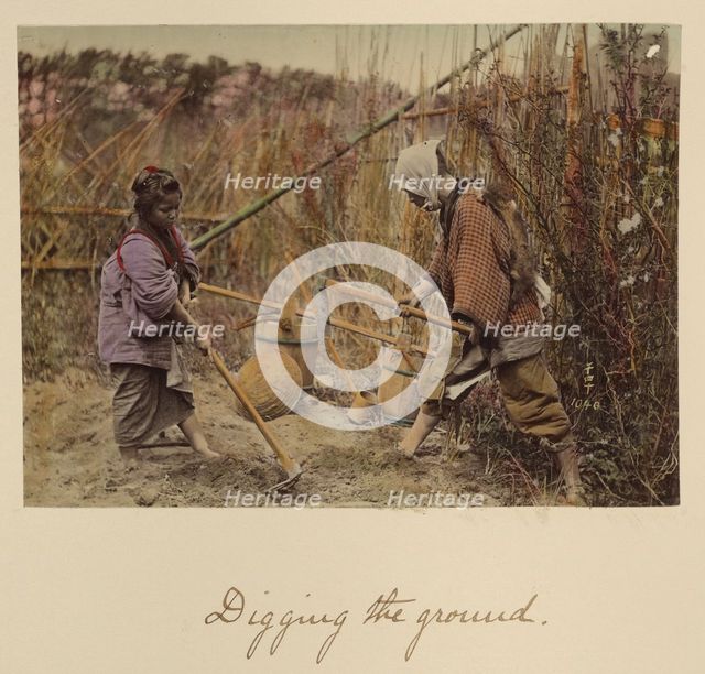Digging the ground, about 1873-1883. Creator: Shinichi Suzuki I.