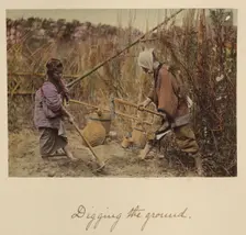 Digging the ground, about 1873-1883. Creator: Shinichi Suzuki I