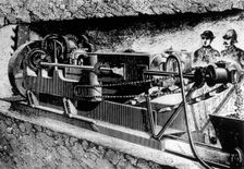 Digging a Channel Tunnel, 19th century. Creator: Unknown
