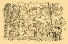 Digging and Washing For Gold In Australia In 1851 c1930. Creator: Unknown