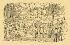 Digging and Washing For Gold In Australia In 1851 c1930. Creator: Unknown
