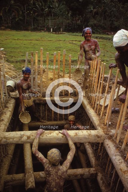 Digging for Precious Stones in Gem Pits, Pelmadulla, Sri Lanka, 20th century. Artist: CM Dixon.