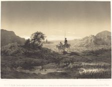 Dijolé D. Quijote: sancho amigo, la noche se nos va entrando..., c. 1855. Creator: Célestin Nanteuil