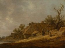 Dilapidated Farmhouse with Peasants. Creator: Jan van Goyen
