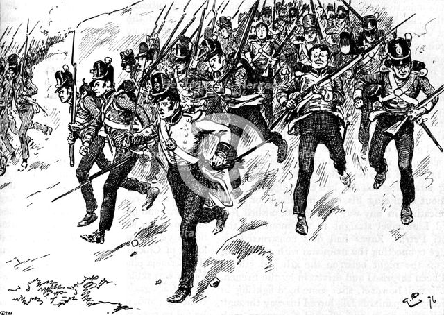 'Dilkes's Brigade of Guards Came Up', 1896, (1902). Artist: Gordon Frederick Browne.