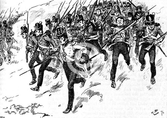 'Dilkes's Brigade of Guards Came Up', 1896, (1902). Artist: Gordon Frederick Browne.