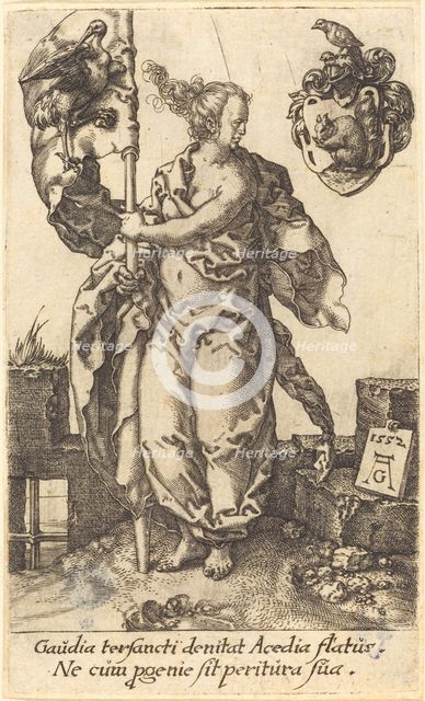 Diligence, 1552. Creator: Heinrich Aldegrever.
