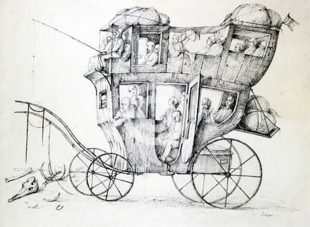 'Diligence', c1850-1890. Artist: Stanislas Lepine