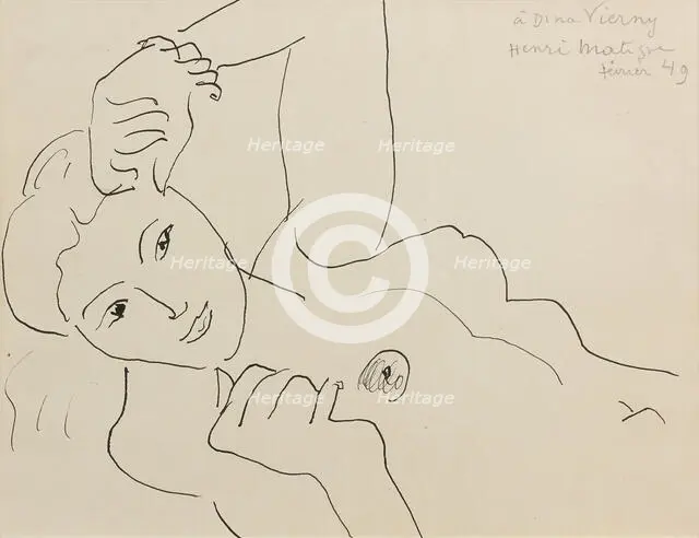 Dina Vierny, 1941. Creator: Henri Matisse.