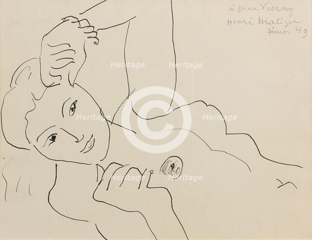 Dina Vierny, 1941. Creator: Henri Matisse.