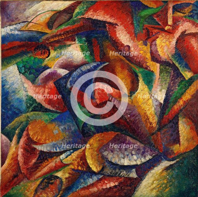 Dinamismo di un corpo umano, 1913.