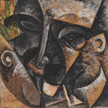 Dinamismo di una testa d'uomo, 1915. Creator: Boccioni, Umberto (1882-1916)