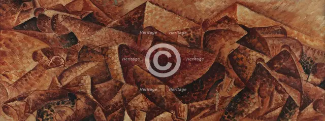 Dinamismo plastico - cavallo + caseggiato , 1915. Creator: Boccioni; Umberto (1882-1916).