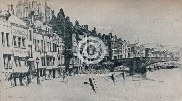'Dinant', 1907. Artist: David Young Cameron.