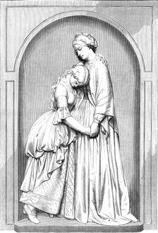 "Dinah Consoling Hetty in Prison," by F. J. Williamson, 1870. Creator: Unknown