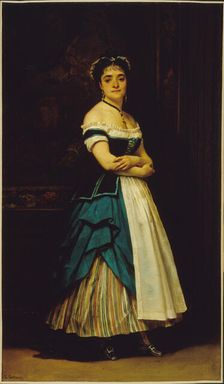 Dinah Felix (known as Melanie Emilia), Rachel's sister, in costume of a maid, c1865. Creator: Pierre Francois Eugene Giraud