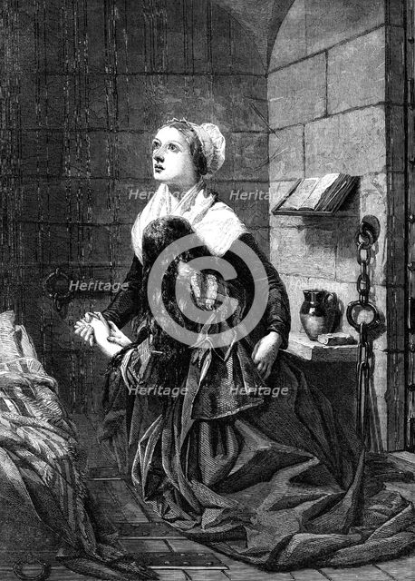 "Dinah's Prayer", by J. Bostock, in the exhibition of the Royal Academy, 1861. Creator: Unknown.