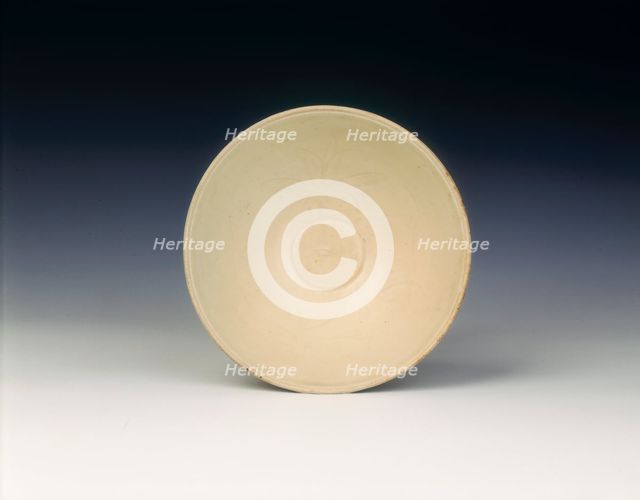 Ding bowl with incised lotus design, Northern Song dynasty, China, late 11th century. Creator: Unknown.