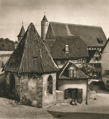 Dinkelsbuhl - On the Capuchin Chapel 1931. Artist: Kurt Hielscher
