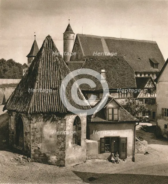 'Dinkelsbuhl - On the Capuchin Chapel', 1931. Artist: Kurt Hielscher.