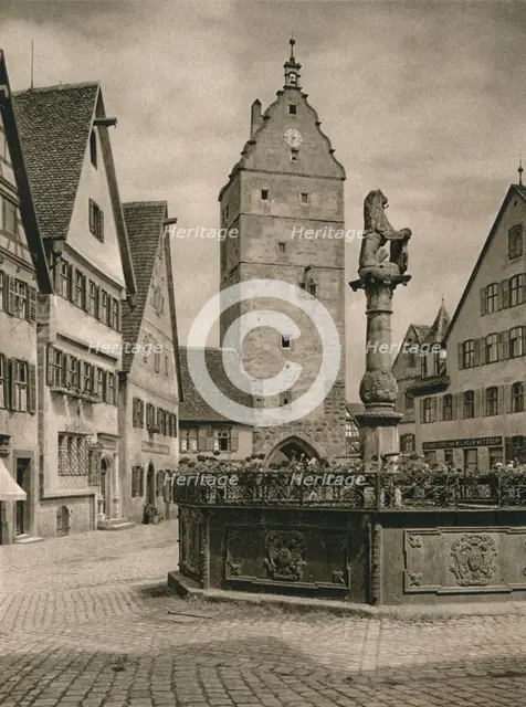 'Dinkelsbuhl - Wormitztor', 1931. Artist: Kurt Hielscher.