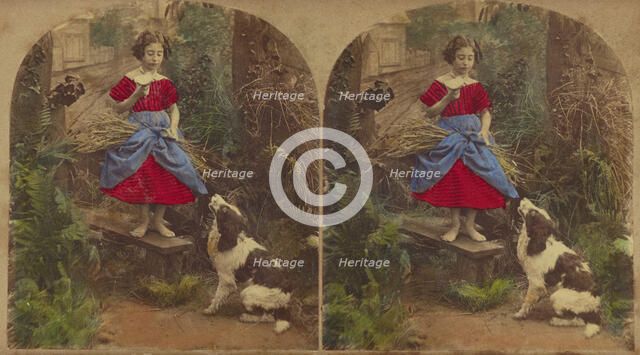 Dining Out, and Nothing for the Waiter, about 1860. Creator: London Stereoscopic & Photographic Co.