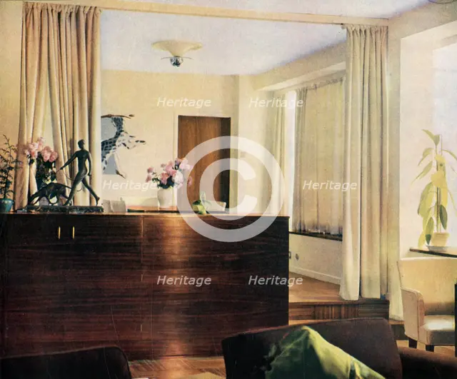 'Dining-alcove in living-room at Sun House, Hampstead, London', 1937. Creator: Unknown.
