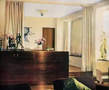 Dining-alcove in living-room at Sun House, Hampstead, London 1937. Creator: Unknown