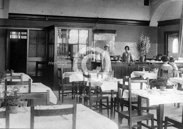 Dining Block, Rowntree factory, York, Yorkshire, 1913. Artist: Unknown