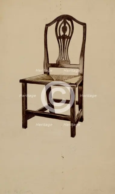 Dining Chair, c. 1936. Creators: McCarthy, Donald Donovan.
