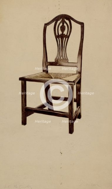 Dining Chair, c. 1936. Creators: McCarthy, Donald Donovan.