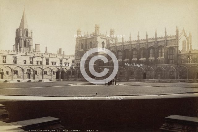 Dining hall, Christ Church College, Oxford, Oxfordshire, late 19th or early 20th century. Artist: Unknown